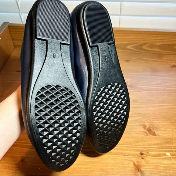 Aerosoles Blue Quilted Loafer Slip On Flat Shoe Size 8 NWT - Picture 7 of 10